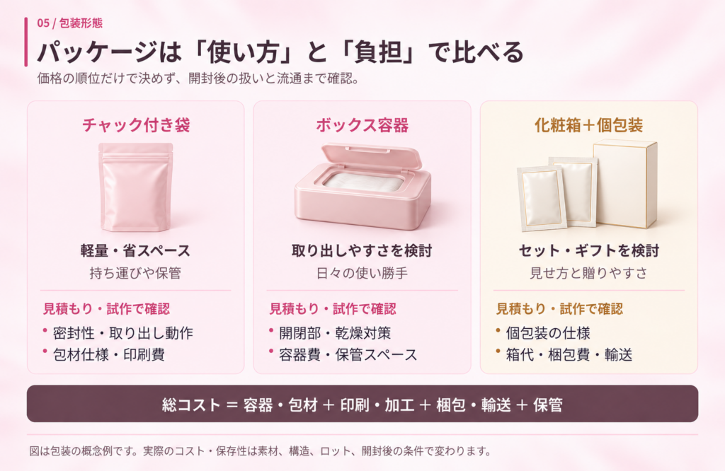 コストとリスクを最適化する!パッケージ形態別のメリット・デメリット